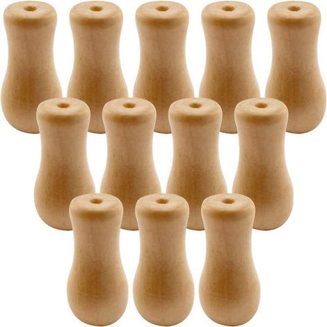 Accessoires pour rideaux avec horloge en bois jaune, pendentif en bois 3219 mm, cordon de tirage, horloge suspendue (10 pièces) (1/5)