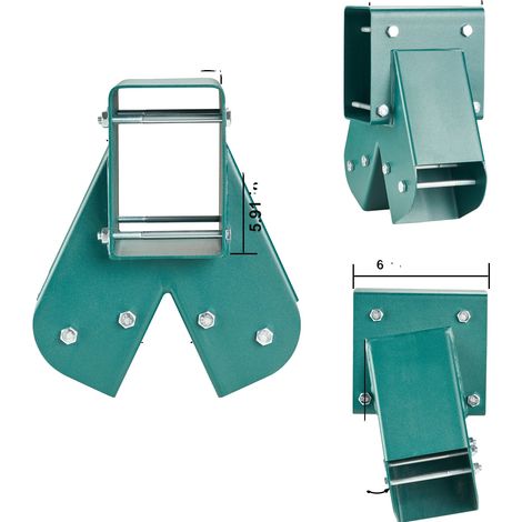 Supports de balançoire A-Frame, acier robuste, matériel de montage complet, 3 pcs (1/2)
