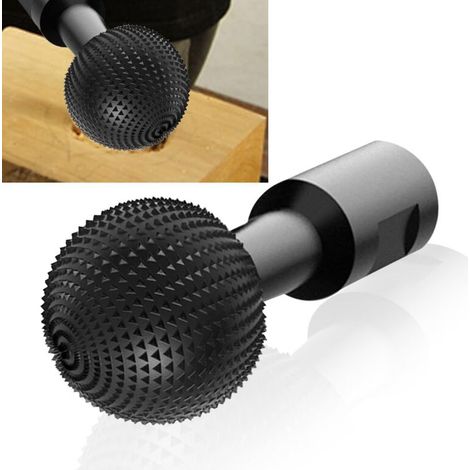 Fraise sphérique rotative 40mm – sculpture bois – tête meulage sphère – pour meuleuse angle 115/125mm (1/5)