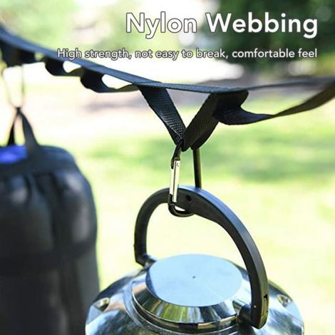 Corde A Linge De Camping - Nylon - Réglable - Pour Voyage Jardin Garage - 1 Pièce (1/5)