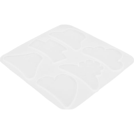Moule à bougie en silicone DIY flexible et réutilisable multifonctionnel pour ornements et épingles à cheveux d'aromathérapie (1/5)