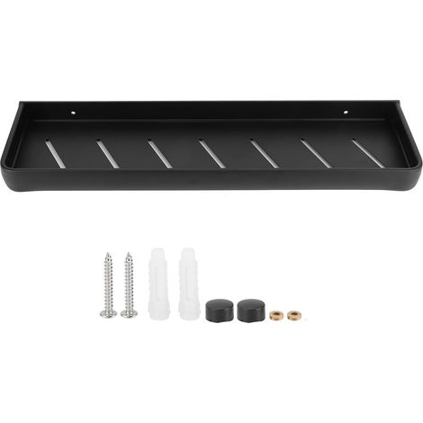 Organisateur de rangement de salle de bain, 50 cm, étagère murale multifonctionnelle de cuisine, support de rangement de salle de bain, porte-bouteilles, mini-étagères (Single Layer) (1/5)