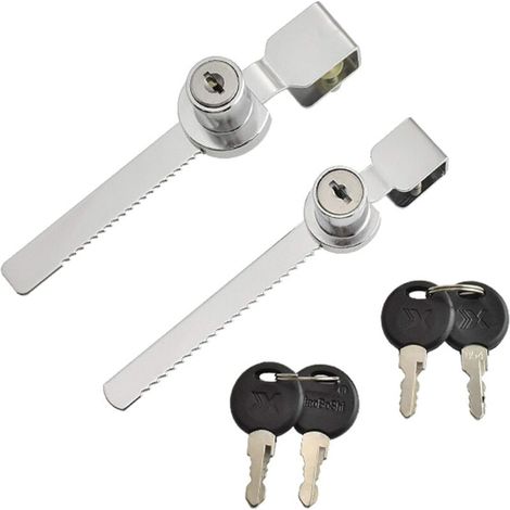 Lot de 2 verrous pour terrarium en verre, verrou coulissant, présentoir pour terrarium, verrou de porte en verre, présentoir pour terrarium à reptiles, armoire à terrarium (S)