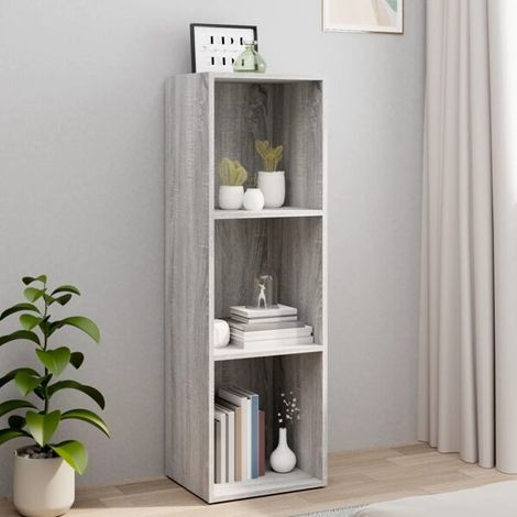 Bibliothèque/banquette coffre vidaXL Gris Sonoma 36x30x114 cm Bois d'ingénierie (1/5)