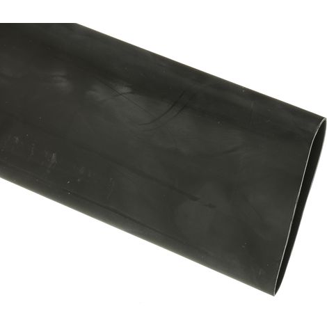 Gaine thermorétractable RS PRO, Dia. 38.1mm Noir rétreint 2:1, 1.2m ( Prix pour Sachet de 5 )