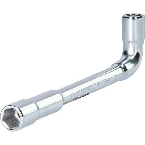 1 - Clé à douille - Clé coudée - Acier chrome vanadium - Tête 90° pour vissages profonds - Usage professionnel - Chromé - 8 mm x 11,8 cm (1/5)