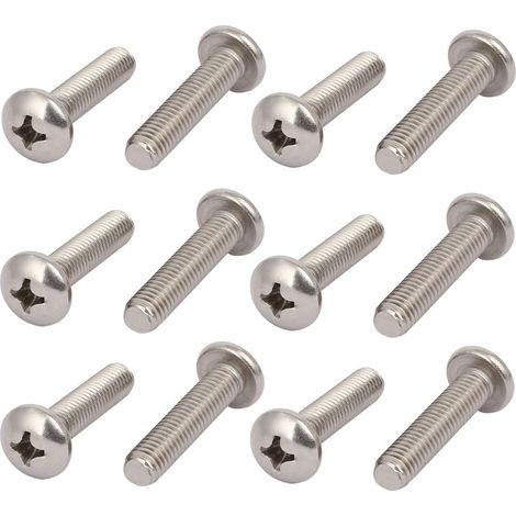 M8x35mm 304 Edelstahl Traverse Kreuzschlitzmaschinenschrauben Schrauben 12st