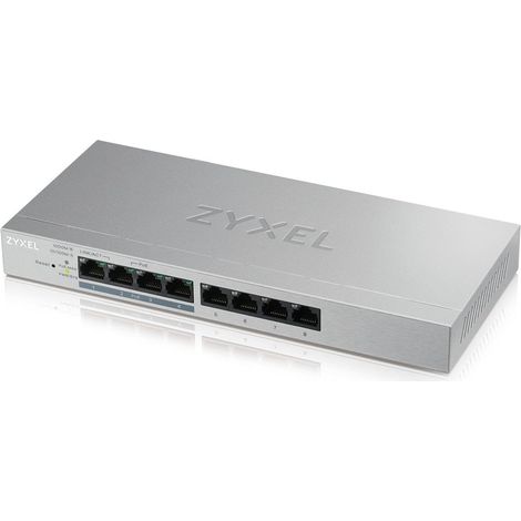 Zyxel GS1200-8HP v2 Gestionado Gigabit Ethernet (10/100/1000) Energía sobre Ethernet (PoE) Gris