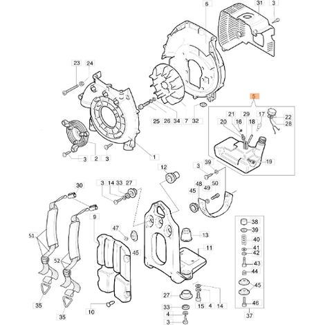 Serbatoio atomizzatore soffiatore modelli AM163 BV163 ORIGINALE EMAK 56520206R