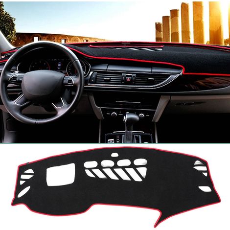 Tapis de tableau de bord anti-reflet pour Audi A7 2009-2018, protection console, garniture intérieure haut de gamme, housse en velours, couvre-planche sans éblouissement (1/5)