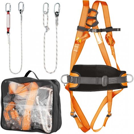 Imbracatura di sicurezza NEOTOOLS 97-102 - Assorbitore di urti + Cintura dorsale + linea vita da 2m + borsa di trasporto