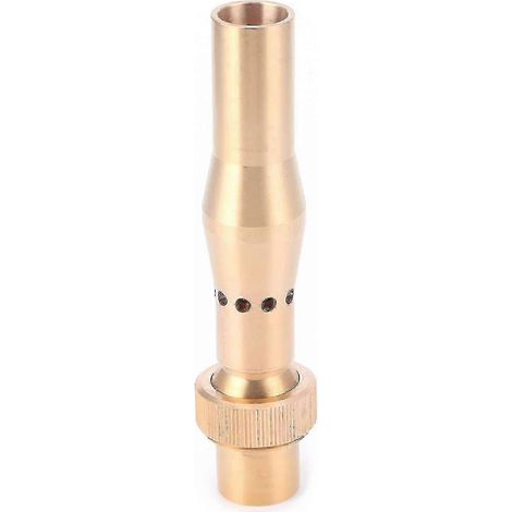 Buse à bulles multi-trous en laiton avec filetage interne, adaptée aux bassins de jardin. (1/5)