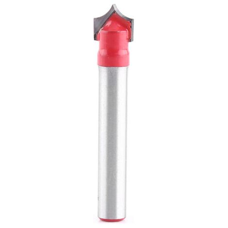 Fraise à Rainurer V à Bois 6mm Shank 3D CNC Gravure V Groove Aiguille Astuce Routeur (8mm)