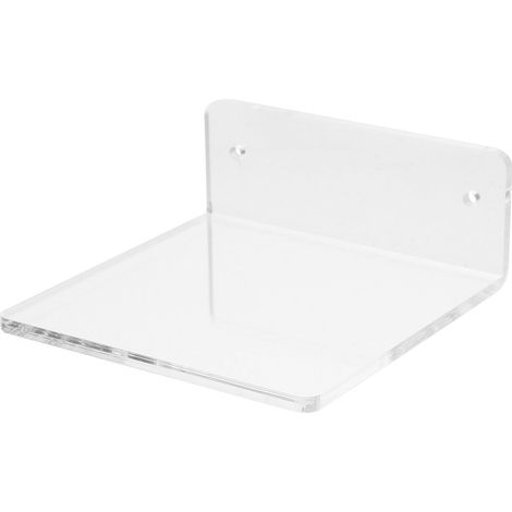 Étagère murale en acrylique , sans perçage , rangement suspendu pour salle de bain , transparente , (1/5)
