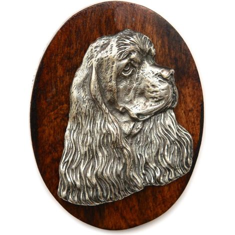Cocker Spaniel americano: broche para exposición canina, clip para número de inicio, insignia para perro de Art-Dog (1/4)