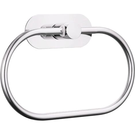 2 toalleros adhesivos de acero inoxidable para baño, sin necesidad de taladrar, estilo moderno, para montaje en pared.