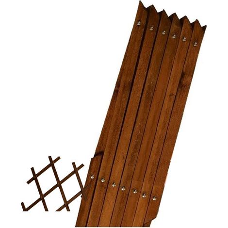 Getöntes Holzgitter 40 x 180 cm, für den Garten.