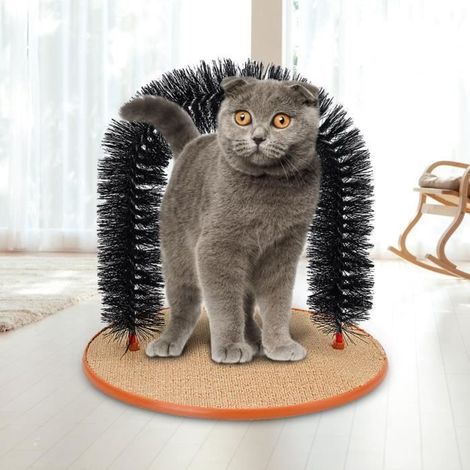 TEMPSA Chat Brosse à Arche Pinceau Gratter Poil Massage Jouets En PP+Fer (1/4)
