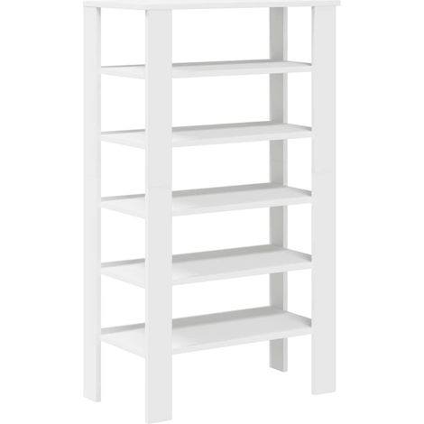 Maison Exclusive - Zapatero madera contrachapada blanco 61x32x105