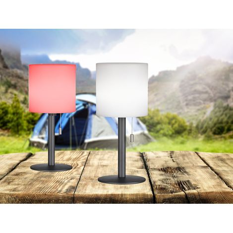 2er SET Outdoor Akku Tischlampen ohne Kabel - dimmbar & RGB - Höhe 30cm (1/5)