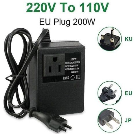 NALOOKAMIC convertisseur de tension transformateur abaisseur 220v à 110v ac transformateur de tension de voyage abaisseur (1/3)