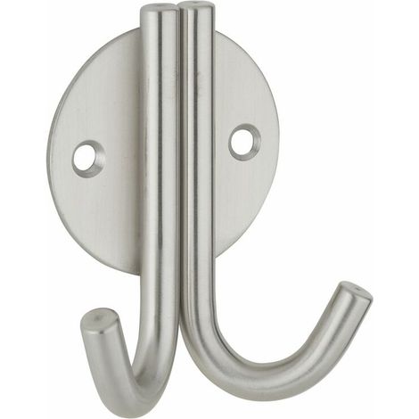 Patere inox a double crochet (1/3)