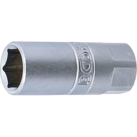Douille de Bougie Six Pans 12,5 mm (1/2) - 18 mm - Acier, Précision et Durabilité - Zones Difficiles - D-Work