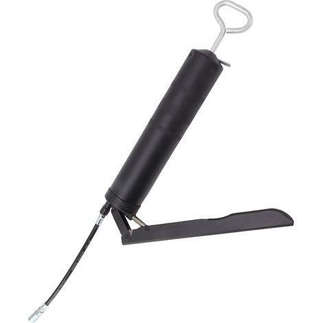 400-cm³-Hochdruck-Fettkupplung, Hochleistungskupplung mit Schnellverschluss, manuelle Fettpresse für Einzel- und Doppeldruck mit Schlauch, Schwarz (1/5)