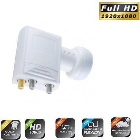 LNB Unicable SCR + 2 Sorties Standards Chess Edition 5 , 0.1dB ,High Gain 65DB  Compatible Full HD 4K TNTSATCanal+ Astra et FRANSA