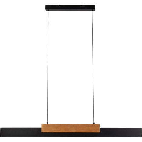Naeve WIEBKE Plafonnier LED à intensité variable, marron, 3 000 K