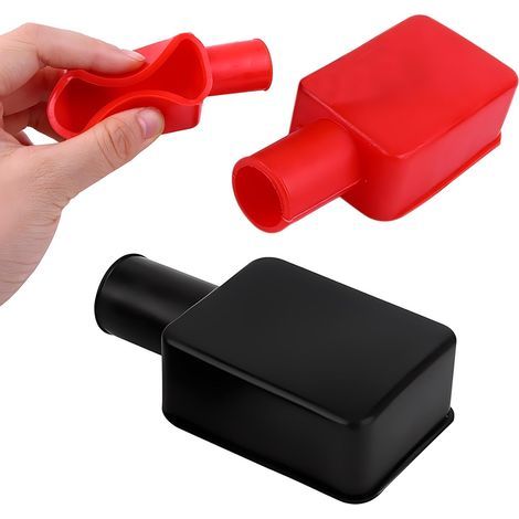 Battery Terminal Cover, Protective Cover Soft Plastic Insulation for Motorcycle, Truck, Marine, Boat, RV (1/5)