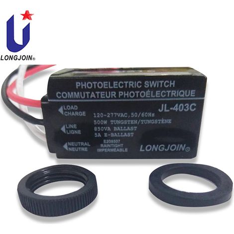 Interrupteur de commande de lumière à sonde 220 V avec temporisateur, adapté aux lampes LED à économie d'énergie et à l'éclairage public. (1/5)