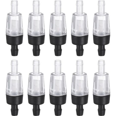 10Pack Valvola di ritegno per l'Acquario, una Valvola di non ritorno Tubo di aria Accessori Pompa aria-Aria Tubo 3/16" [Nero] (1/5)