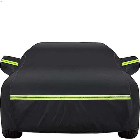 Housse de voiture imperméable, housse de voiture extérieure en coton avec fermeture éclair pour hayon, anti-UV, respirante, résistante à la poussière, à la pluie, aux rayures, à la neige, au soleil, e (1/5)