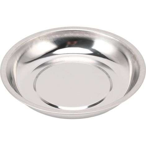 Plateau magnétique rond de 15 cm en acier inoxydable, bol à outils pour vis, écrous et boulons (1/5)