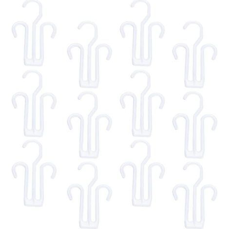 Lot de 12 crochets à chaussures blancs connectables pour le séchage (1/5)