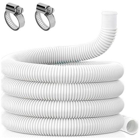Tuyau pour raccords de piscine 300cm,Pour les raccords de piscine hors sol.Tuyau de rechange pour pompe de piscine.Raccord pour tuyau de filtre(blanc) (1/5)