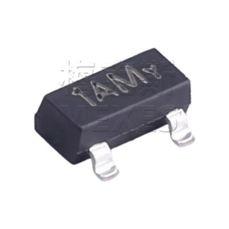 Changdian/Changdian MMBT3904 Sérigraphié 1AM SOT-23 Transistor de puissance NPN à montage en surface, composants électroniques, 5 pièces par unité
