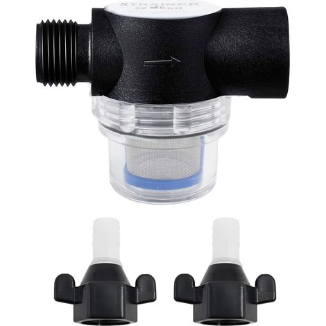 Filtre à Eau Universel, Filtre Fin Amovible en Acier Inoxydable, Compatible avec Les Pompes et, pour Camping-Car et Pompes de Jardin (1/5)