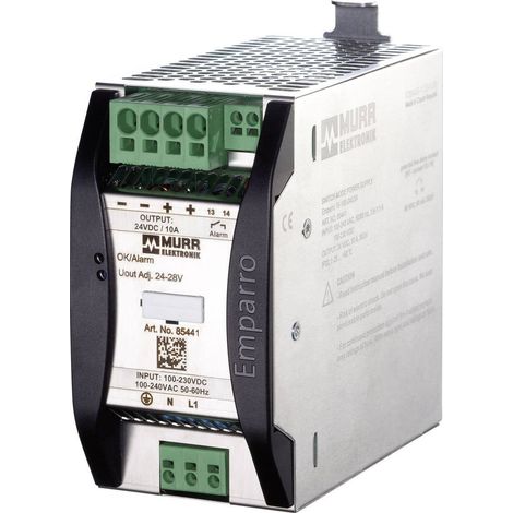 Alimentation rail DIN Murrelektronik Emparro 10-100-240/24 28 V/DC 10 A 240 W 1 x