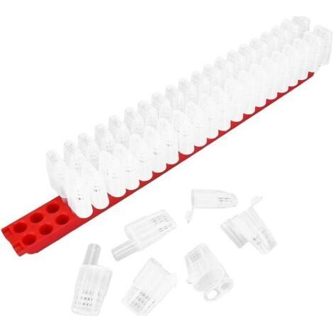Lot de 46 cages à roulettes en plastique pour apiculture de la reine des abeilles (1/5)