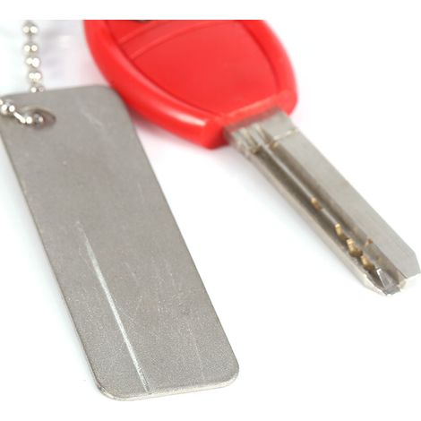 Pierre à affûtage diamant ultra-résistante, affûteur de couteaux compact pour randonnée et activités extérieures (1/5)