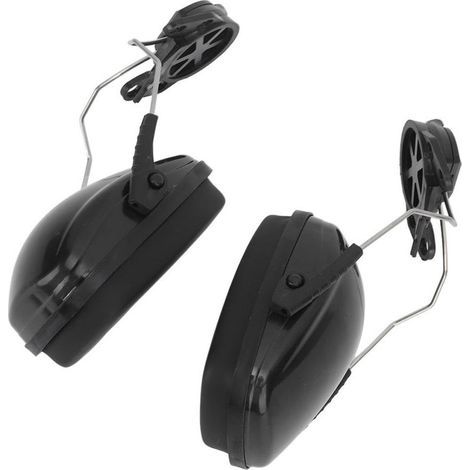 Removable ear defenders, safety helmet, noise reduction, hard-shell helmet for construction sites, cutting, sanding (1/5)