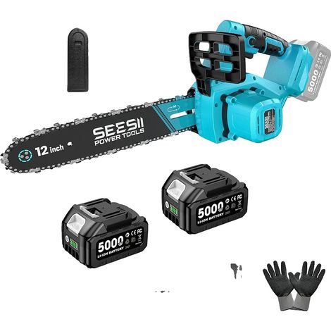 Scie Électrique, Moteur Sans Balais, Capacité de Coupe de 12 Pouces, avec 2X5.0 batterie (1/2)