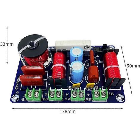 Répartiteur de fréquence à 3 voies, filtre de croisement Hi-Fi, haut-parleurs audiophiles pour home cinéma, médiums et graves, rénovation (1/5)