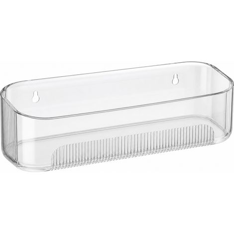 Estantería de Pared de Baño sin Taladrar Transparente (1/5)
