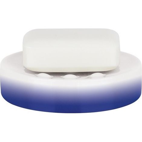 Porte savon Céramique TUBE GRADIENT Bleu Spirella (1/2)