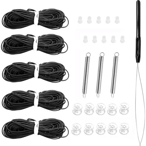 Kit de réparation pour stores, camping-car, stores de rechange, pour le jour et la nuit, stores plissés, noir (1/4)