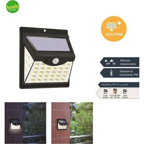 lanterna solare led con sensore di movimento e crepuscolare - 40 led (1/5)