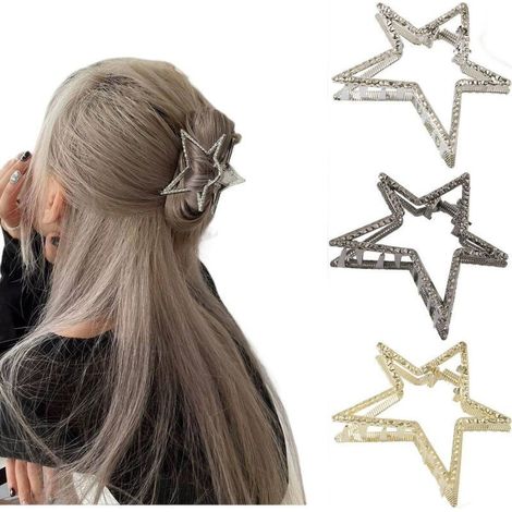 Pinza para el cabello con forma de estrella, pinza para el cabello de moda para mujer, tocado, elegante